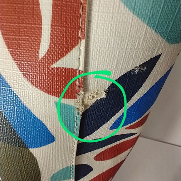 Fossil Women's Multi Color Leather Hobo Floral Purse Handbag. Small Scratch - Picture 7 of 15